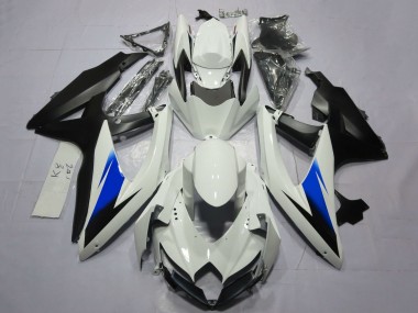 Carenados Moto Suzuki GSXR 600 / GSXR 750 2008-2010 - Blanco Azul Negro Mate