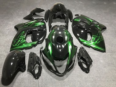 Carenados Moto Suzuki GSXR 1300 2008-2020 - Negro Brillante Verde