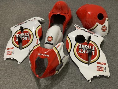 Carenados Moto Suzuki GSXR 1300 1996-2007 - Blanco Rojo Lucky Strike