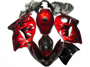Carenados Moto Suzuki GSXR 1300 1996-2007 - Rojo Negro Llama