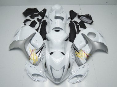 Carenados Moto Suzuki GSXR 1300 2008-2020 - Blanco Plata Amarillo