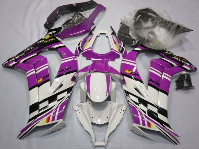 Carenados Moto Kawasaki ZX10R 2011-2015 - Púrpura Negro Blanco Amarillo