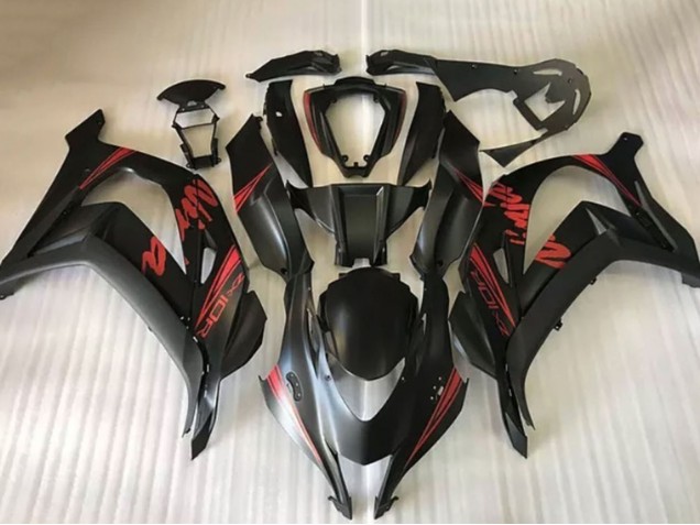Carenados Moto Kawasaki ZX10R 2016-2020 - Negro Mate Rojo Ninja