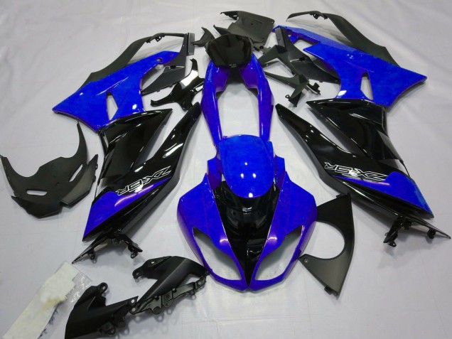 Carenados Moto Kawasaki ZX6R 2009-2012 - Azul Negro Brillante