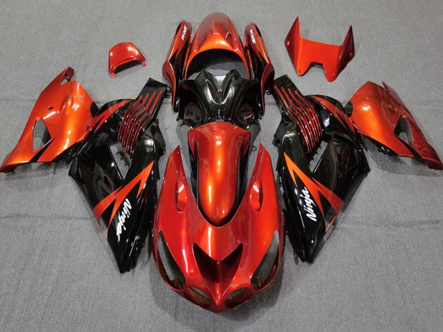 Carenados Moto Kawasaki ZX14R 2006-2011 - Rojo Negro Brillante