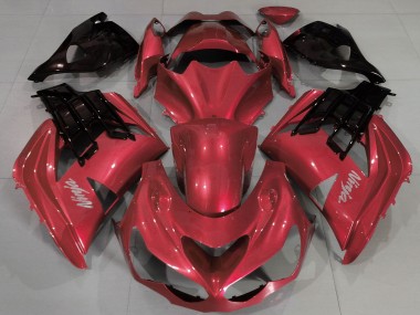 Carenados Moto Kawasaki ZX14R ZZR1400 2012-2024 - Rojo Negro