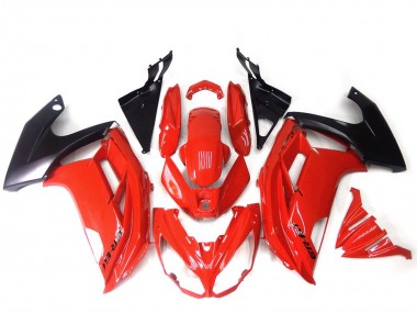 Carenados Moto Kawasaki ER6F 2012-2014 - Rojo Negro Brillante