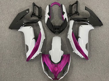 Carenados Moto Kawasaki Ninja 650R 2009-2011 - Blanco Magenta Negro Mate