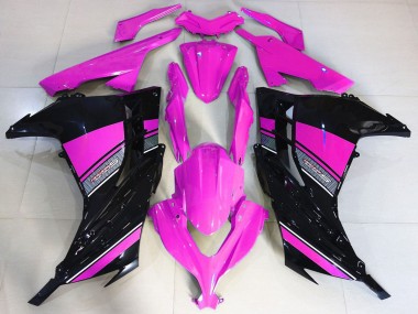 Carenados Moto Kawasaki Ninja 300 2013-2024 - Hot Rosa Negro