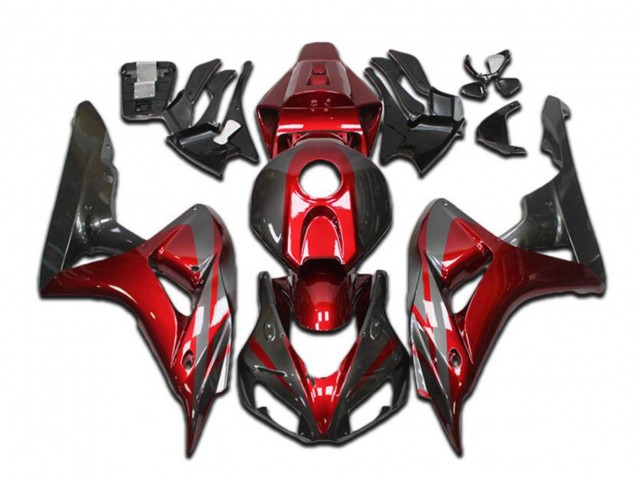 Carenados Moto Honda CBR1000RR 2004-2005 - Rojo Gris Negro Brillante