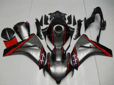Carenado Moto Honda CBR1000RR 2008-2011 - Gris Rojo Negro Brillante