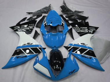 Carenados Moto Yamaha R1 2012-2014 - Azul Blanco Negro Brillante