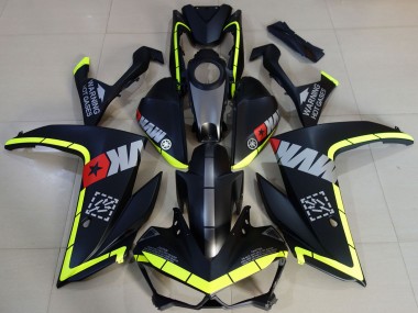 Carenados Moto Yamaha R3 2015-2018 - Amarillo Gris Negro Mate Estrella