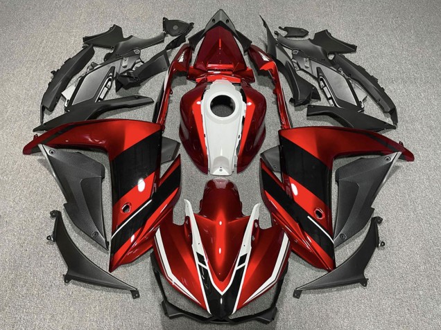 Carenados Moto Yamaha R3 2015-2018 - Rojo Blanco Negro Brillante