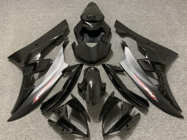 Carenados Moto Yamaha R6 2006-2007 - Negro Brillante Plata