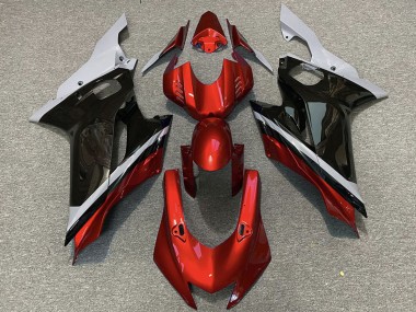 Carenados Moto Yamaha R6 2017-2025 - Gris Rojo Negro Brillante