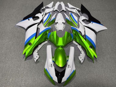 Carenados Moto Yamaha R6 2017-2025 - Blanco Azul Verde
