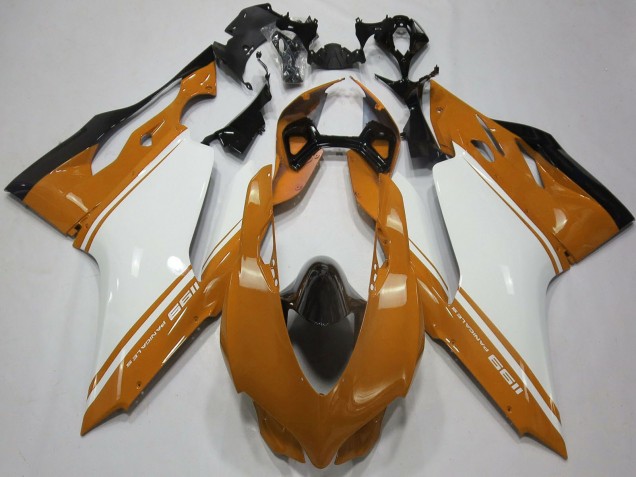 Carenados Moto Ducati 1199 2011-2014 - Brown Blanco Negro