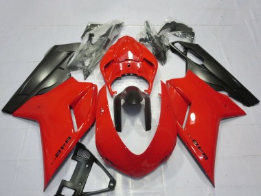 Carenados Moto Ducati 848 2007-2014 - Rojo Negro Mate