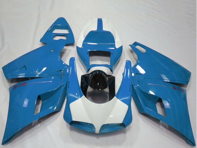 Carenados Moto Ducati 916 1993-2005 - Azul Claro Negro Brillante
