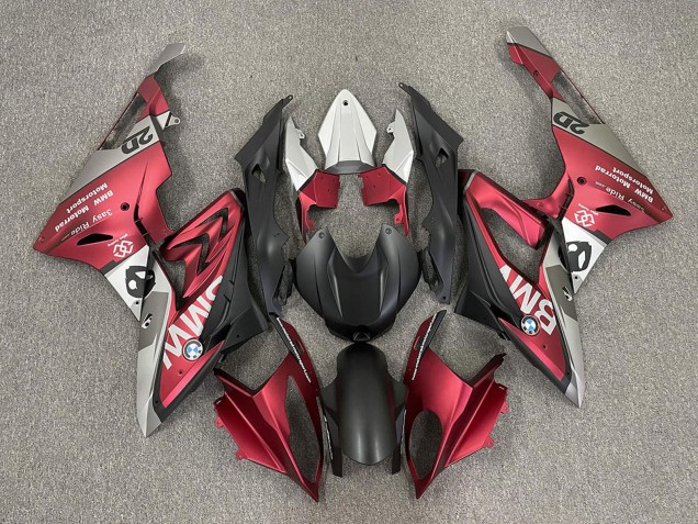 Carenados Moto BMW S1000RR 2009-2014 - Rojo Negro Mate