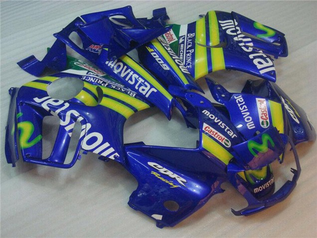 Carenados Moto Honda CBR600 F3 1995-1996 - Azul Verde Amarillo MoviStar Rojo Castrol
