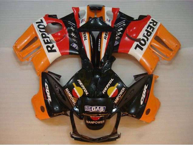 Carenados Moto Honda CBR600 F3 1995-1996 - Naranja Blanco Rojo Negro Brillante Repsol