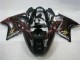 Carenados Moto ABS Honda CBR1100XX Blackbird 1996-2007 - Negro Brillante Rojo Llama