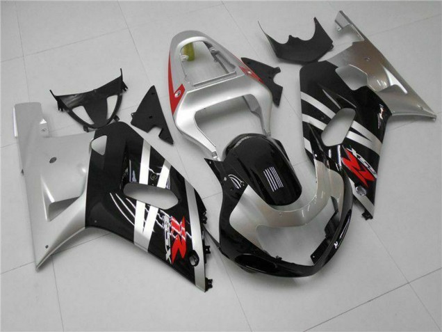 Carenados Moto Suzuki GSXR 600/750 2001-2003 - Plata Negro Brillante Rojo