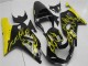 Carenados Moto Suzuki GSXR 600/750 2001-2003 - Negro Brillante Amarillo Llama