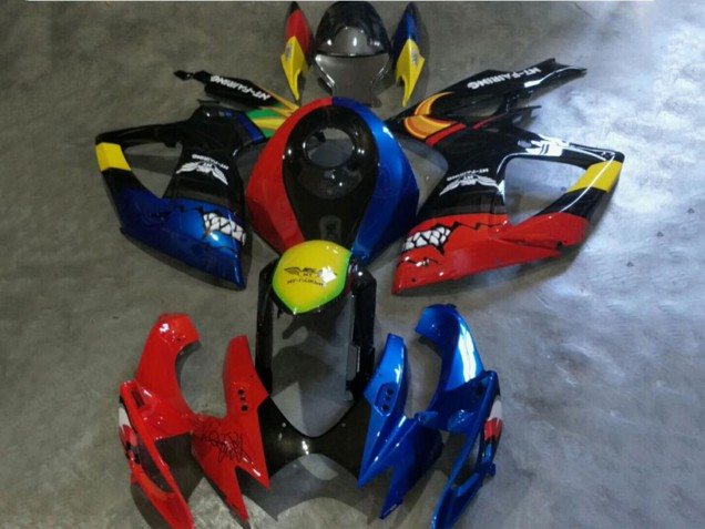 Carenados Moto Suzuki GSXR 600/750 2006-2007 - Rojo Azul Amarillo