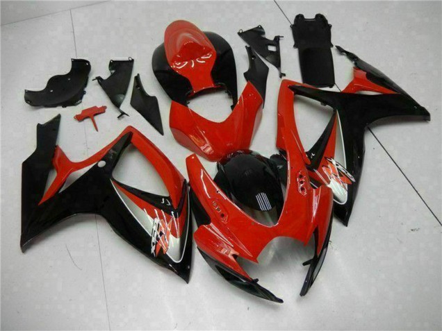 Carenados Moto Suzuki GSXR 600/750 2006-2007 - Rojo Negro Brillante
