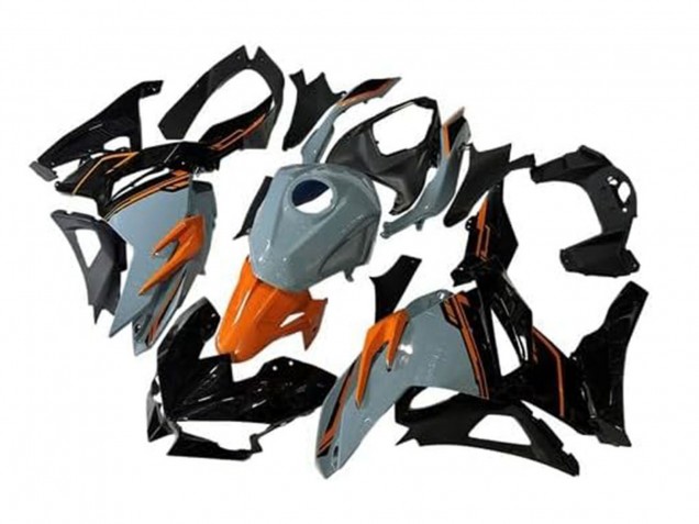 Carenados Moto Kawasaki Ninja 500 EX500R 2024-2025 - Nardo Gris Naranja Negro