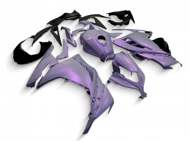 Carenados Moto Kawasaki EX300 2013-2024 - Camaleón Gris Dazz Púrpura Perla