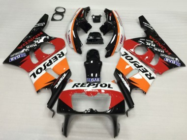 Carenado Moto Honda CBR400RR NC23 1987-1989 - Naranja Blanco Rojo Negro Brillante Repsol HRC
