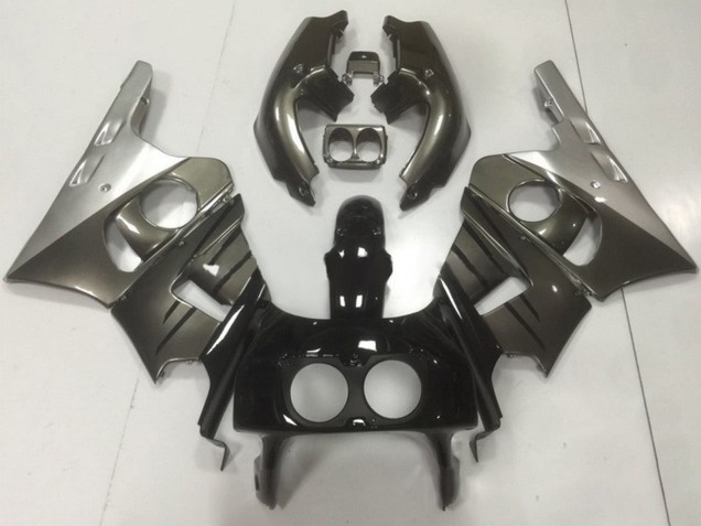Carenados Moto Honda CBR400RR NC29 1990-1999 - Plata Gris Negro Brillante