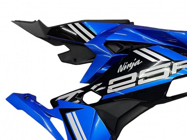 Carenados Moto Kawasaki ZX25R ZX-25R 2019-2025 - Azul Blanco Negro Mate