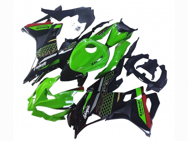 Carenados Moto Kawasaki ZX25R ZX-25R 2019-2025 - Verde Negro Rojo Honeycomb