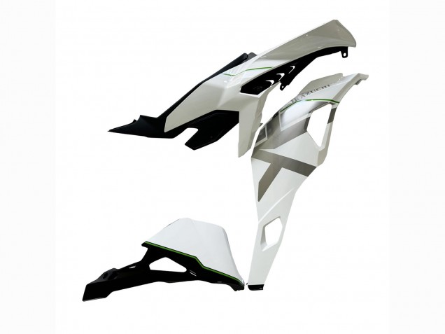 Carenados Moto Kawasaki ZX25R ZX-25R 2019-2025 - Blanco Plata Verde Negro Trick Star