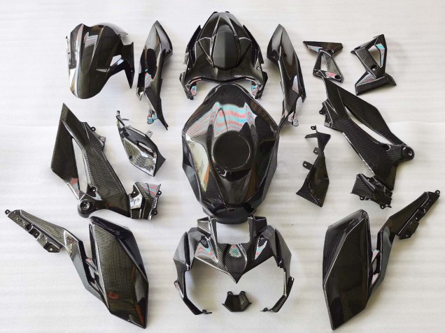 Carenados Moto Kawasaki Z400 2018-2024 - Negro FibraCarbono