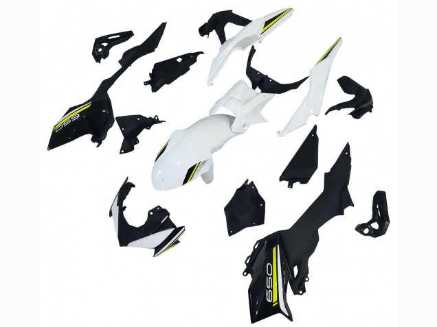 Carenados Moto Kawasaki Ninja Z650 2020-2025 - Blanco Negro Verde