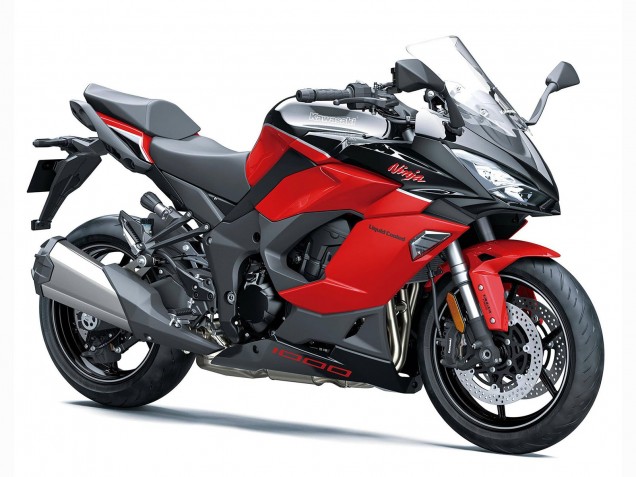 Carenados Moto Kawasaki Z1000SX 2020-2025 - Negro Rojo Ninja