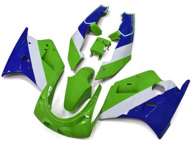 Carenados Moto Kawasaki ZXR250 1989-1990 - Verde Blanco Azul