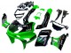 Carenados Moto Kawasaki ZZR400 1993-2007 - Verde Negro Brillante Verde Monstruo Elf Touch4 Bridgestone
