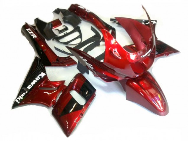 Carenados Moto Kawasaki ZZR400 1993-2007 - Rojo Negro Brillante