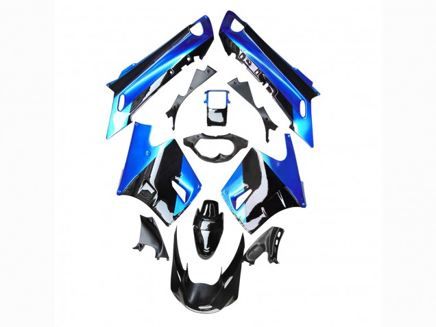 Carenado Moto Kawasaki ZZR1100 1990-1992 - Azul Negro Brillante