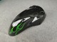 Carenados Moto Kawasaki ZZR1100 1993-2003 - Negro Brillante Verde Llama