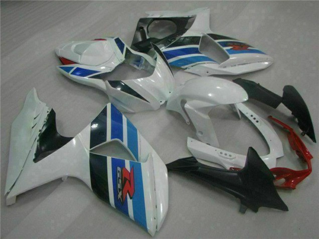Completo Carenados Moto Suzuki GSXR 1000 2009-2016 - Blanco Azul Negro