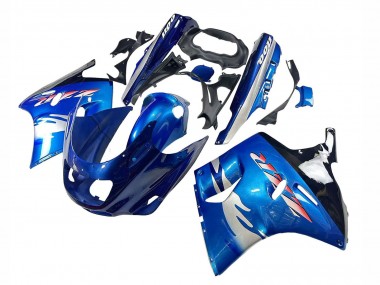 Carenados Moto Kawasaki ZZR1100 1993-2003 - Azul Plata Negro