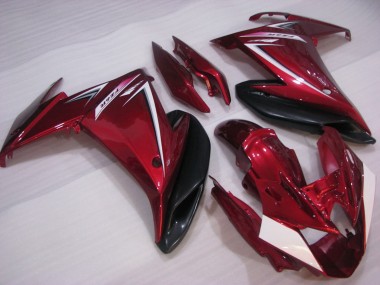 Carenados Moto Yamaha FZ6R 2009-2015 - Rojo Blanco Negro